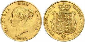 1/2 Sovereign Regno Unito di Gran Bretagna e Irlanda (1801-1922) Oro Vittoria (1819 - 1901)