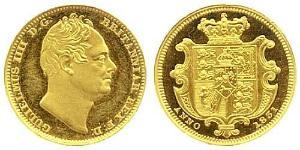 1/2 Sovereign Regno Unito di Gran Bretagna e Irlanda (1801-1922) Oro Guglielmo IV (1765-1837)