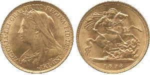 1/2 Sovereign Regno Unito di Gran Bretagna e Irlanda (1801-1922) Oro Vittoria (1819 - 1901)