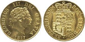 1/2 Sovereign Regno Unito di Gran Bretagna e Irlanda (1801-1922) Oro Giorgio III (1738-1820)