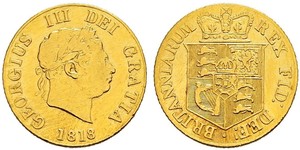 1/2 Sovereign Regno Unito di Gran Bretagna e Irlanda (1801-1922) Oro Giorgio III (1738-1820)