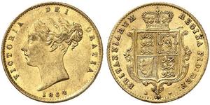 1/2 Sovereign Regno Unito di Gran Bretagna e Irlanda (1801-1922) Oro Vittoria (1819 - 1901)