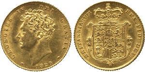1/2 Sovereign Regno Unito di Gran Bretagna e Irlanda (1801-1922) Oro Giorgio IV (1762-1830)