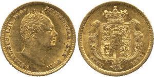 1/2 Sovereign Regno Unito di Gran Bretagna e Irlanda (1801-1922) Oro Guglielmo IV (1765-1837)