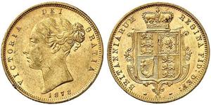 1/2 Sovereign Regno Unito di Gran Bretagna e Irlanda (1801-1922) Oro Vittoria (1819 - 1901)