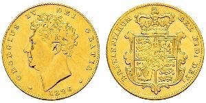 1/2 Sovereign Regno Unito di Gran Bretagna e Irlanda (1801-1922) Oro Giorgio IV (1762-1830)