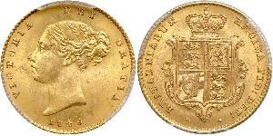 1/2 Sovereign Regno Unito di Gran Bretagna e Irlanda (1801-1922) Oro Vittoria (1819 - 1901)