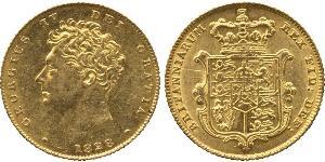1/2 Sovereign Regno Unito di Gran Bretagna e Irlanda (1801-1922) Oro Giorgio IV (1762-1830)