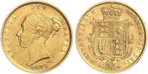 1/2 Sovereign Regno Unito di Gran Bretagna e Irlanda (1801-1922) Oro Vittoria (1819 - 1901)