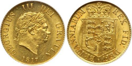 1/2 Sovereign Regno Unito di Gran Bretagna e Irlanda (1801-1922) Oro Giorgio III (1738-1820)