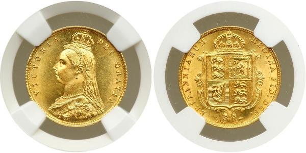 1/2 Sovereign Reino Unido Oro Victoria (1819 - 1901)