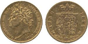 1/2 Sovereign Reino Unido de Gran Bretaña e Irlanda (1801-1922) Oro Jorge IV (1762-1830)