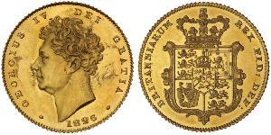 1/2 Sovereign Reino Unido de Gran Bretaña e Irlanda (1801-1922) Oro Jorge IV (1762-1830)