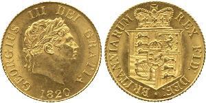 1/2 Sovereign Reino Unido de Gran Bretaña e Irlanda (1801-1922) Oro Jorge III (1738-1820)