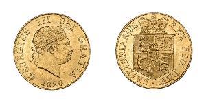 1/2 Sovereign Reino Unido de Gran Bretaña e Irlanda (1801-1922) Oro Jorge III (1738-1820)