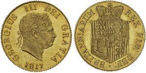 1/2 Sovereign Reino Unido de Gran Bretaña e Irlanda (1801-1922) Oro Jorge III (1738-1820)