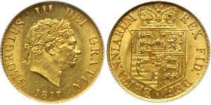 1/2 Sovereign Reino Unido de Gran Bretaña e Irlanda (1801-1922) Oro Jorge III (1738-1820)