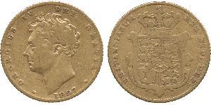 1/2 Sovereign Reino Unido de Gran Bretaña e Irlanda (1801-1922) Oro Jorge IV (1762-1830)