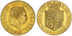 1/2 Sovereign Reino Unido de Gran Bretaña e Irlanda (1801-1922) Oro Jorge III (1738-1820)