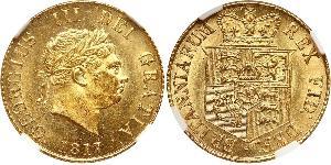 1/2 Sovereign Reino Unido de Gran Bretaña e Irlanda (1801-1922) Oro Jorge III (1738-1820)