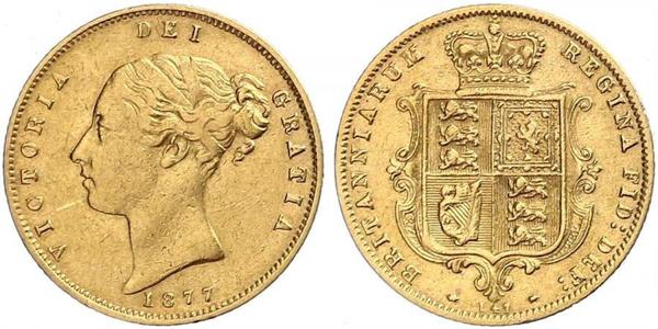 1/2 Sovereign Reino Unido de Gran Bretaña e Irlanda (1801-1922) Oro Victoria (1819 - 1901)
