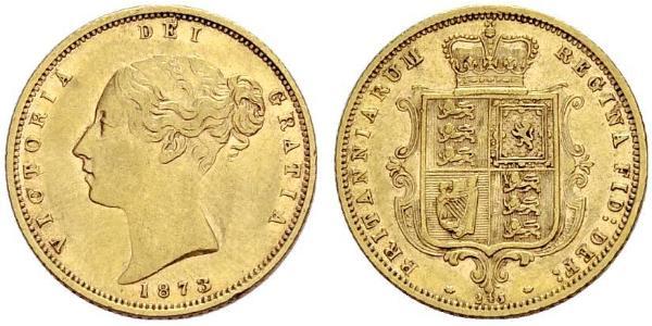 1/2 Sovereign Reino Unido de Gran Bretaña e Irlanda (1801-1922) Oro Victoria (1819 - 1901)