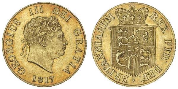 1/2 Sovereign Reino Unido de Gran Bretaña e Irlanda (1801-1922) Oro Jorge III (1738-1820)