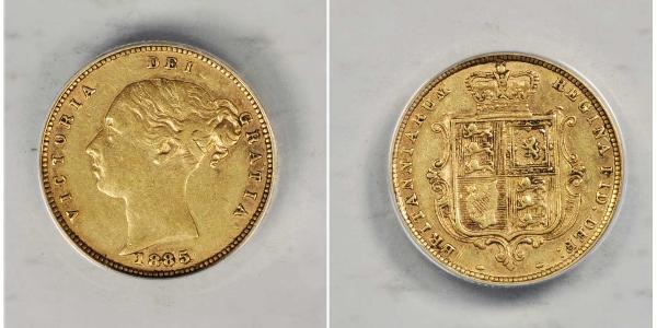 1/2 Sovereign Reino Unido de Gran Bretaña e Irlanda (1801-1922) Oro Victoria (1819 - 1901)