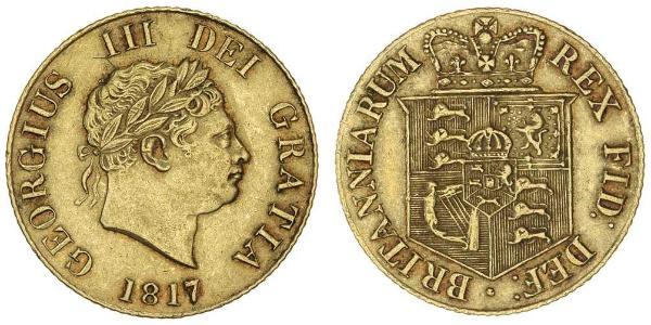 1/2 Sovereign Reino Unido de Gran Bretaña e Irlanda (1801-1922) Oro Jorge III (1738-1820)