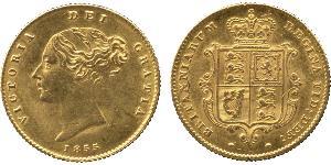 1/2 Sovereign 大不列颠及爱尔兰联合王国 (1801 - 1922) 金 维多利亚 (英国君主)