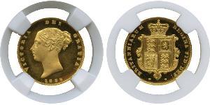 1/2 Sovereign 大不列颠及爱尔兰联合王国 (1801 - 1922) 金 维多利亚 (英国君主)
