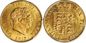 1/2 Sovereign 大不列颠及爱尔兰联合王国 (1801 - 1922) 金 喬治三世 (1738-1820)