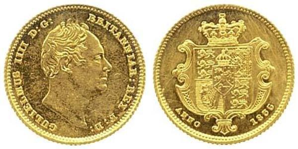 1/2 Sovereign 大不列颠及爱尔兰联合王国 (1801 - 1922) 金 威廉四世 (英國)