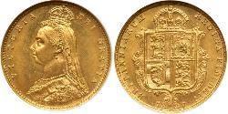 1/2 Sovereign 澳大利亚 金 维多利亚 (英国君主)
