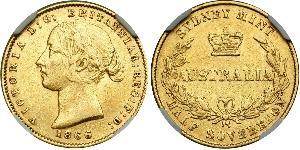 1/2 Sovereign 澳大利亚 金 维多利亚 (英国君主)