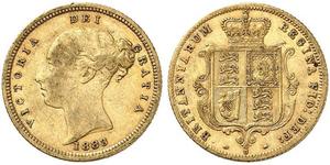1/2 Sovereign 澳大利亚 金 维多利亚 (英国君主)