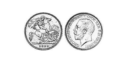 1/2 Sovereign 澳大利亚 金 乔治五世  (1865-1936)