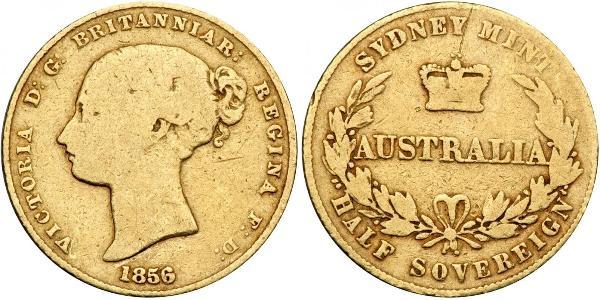 1/2 Sovereign 澳大利亚 金 维多利亚 (英国君主)