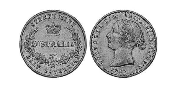 1/2 Sovereign 澳大利亚 金 维多利亚 (英国君主)