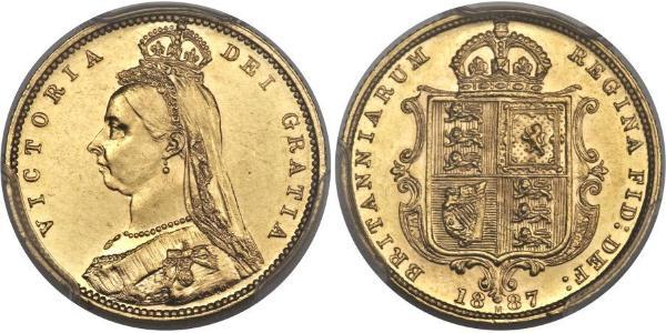 1/2 Sovereign 澳大利亚 金 维多利亚 (英国君主)