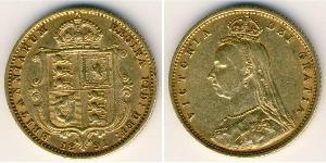 1/2 Sovereign 英国 金 维多利亚 (英国君主)