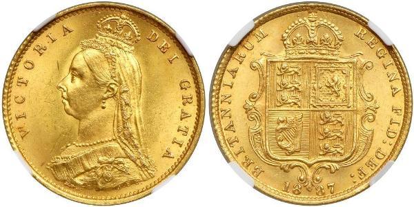 1/2 Sovereign 英国 金 维多利亚 (英国君主)