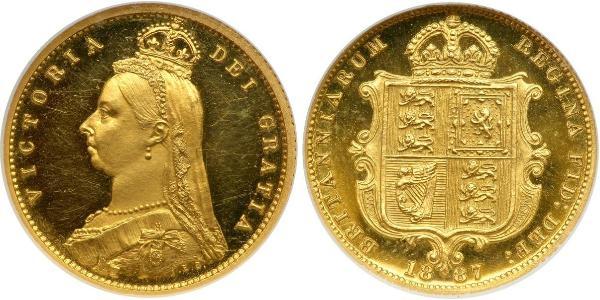 1/2 Sovereign 英国 金 维多利亚 (英国君主)