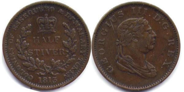 1/2 Stiver Reino Unido de Gran Bretaña e Irlanda (1801-1922) Cobre Jorge III (1738-1820)