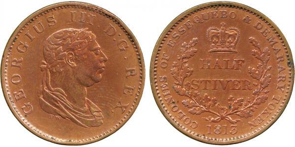 1/2 Stiver United Kingdom of Great Britain and Ireland (1801-1922) Copper George III (1738-1820)