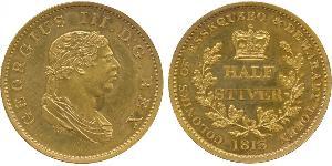 1/2 Stiver Vereinigtes Königreich von Großbritannien und Irland (1801-1922) Kupfer Georg III (1738-1820)