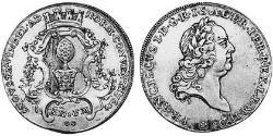 1/2 Thaler Augsbourg (1276 - 1803) Argent François Ier du Saint-Empire(1708-1765)