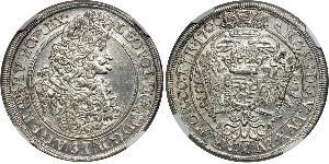 1/2 Thaler Royaume de Hongrie (1000-1918) Argent Léopold Ier de Habsbourg(1640-1705)