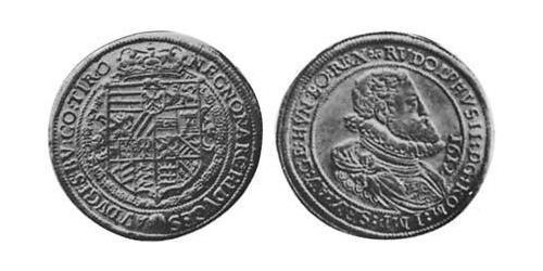 1/2 Thaler Saint-Empire romain germanique (962-1806) Argent Rodolphe II du Saint-Empire (1552 - 1612)