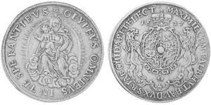 1/2 Thaler Électorat de Bavière (1623 - 1806) Argent 